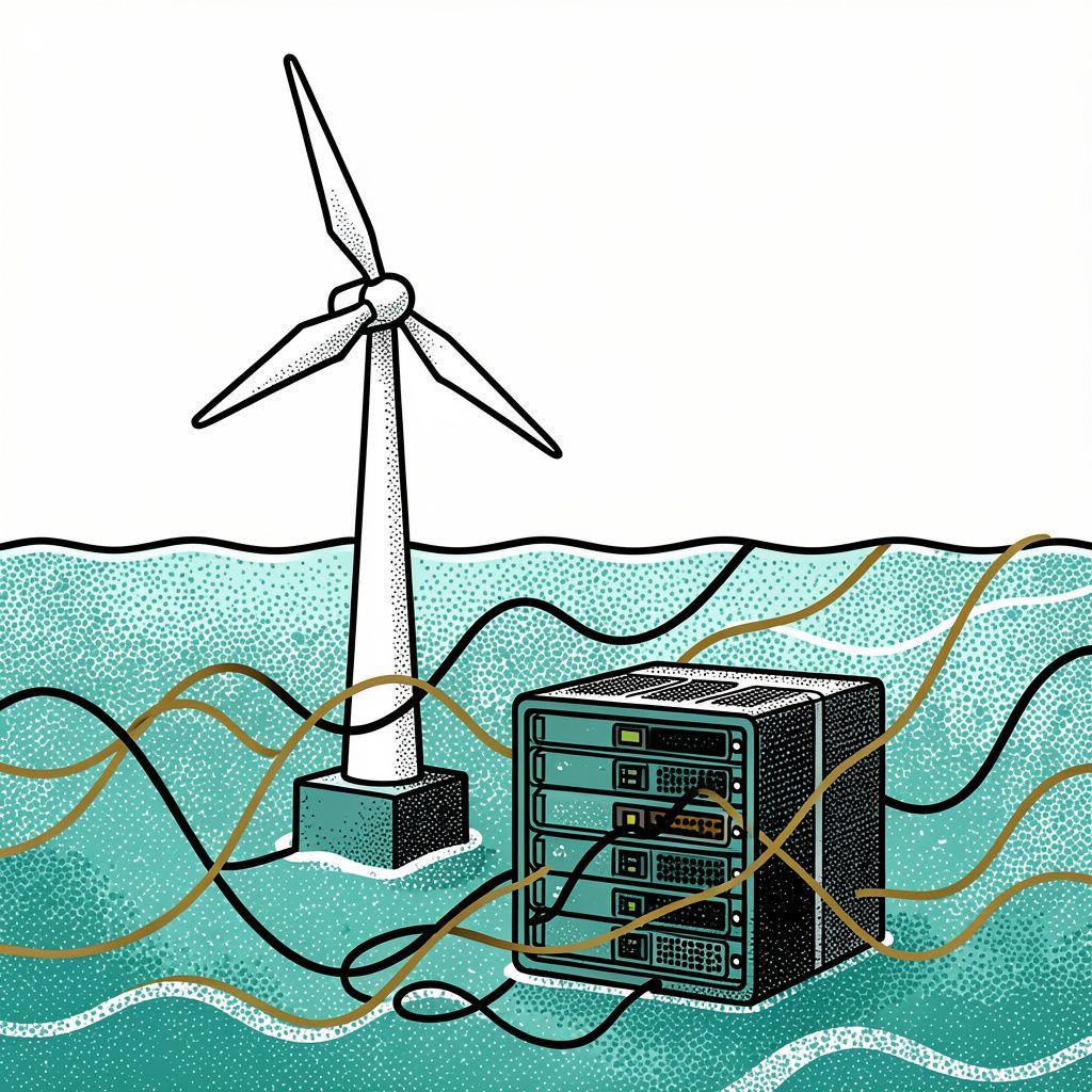 China Launches the World's First Wind-Powered Underwater Data Center