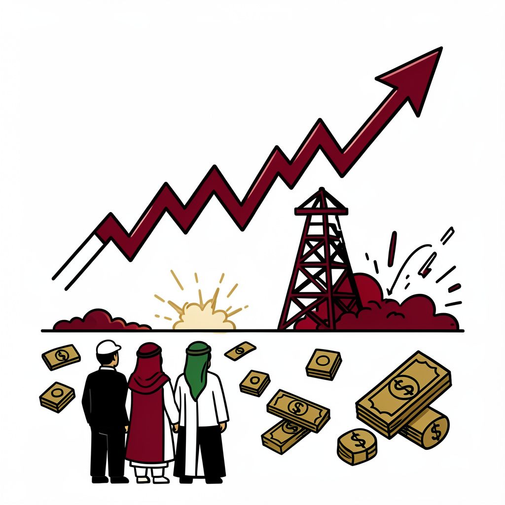 Oil Prices Rise as Iran Strikes Targets in Bahrain and Kuwait