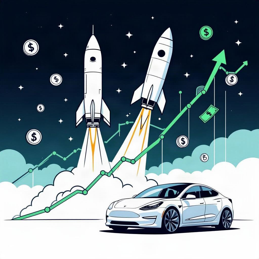 Tech Stocks Rally as SpaceX Earnings Surge and Merger Discussions Emerge