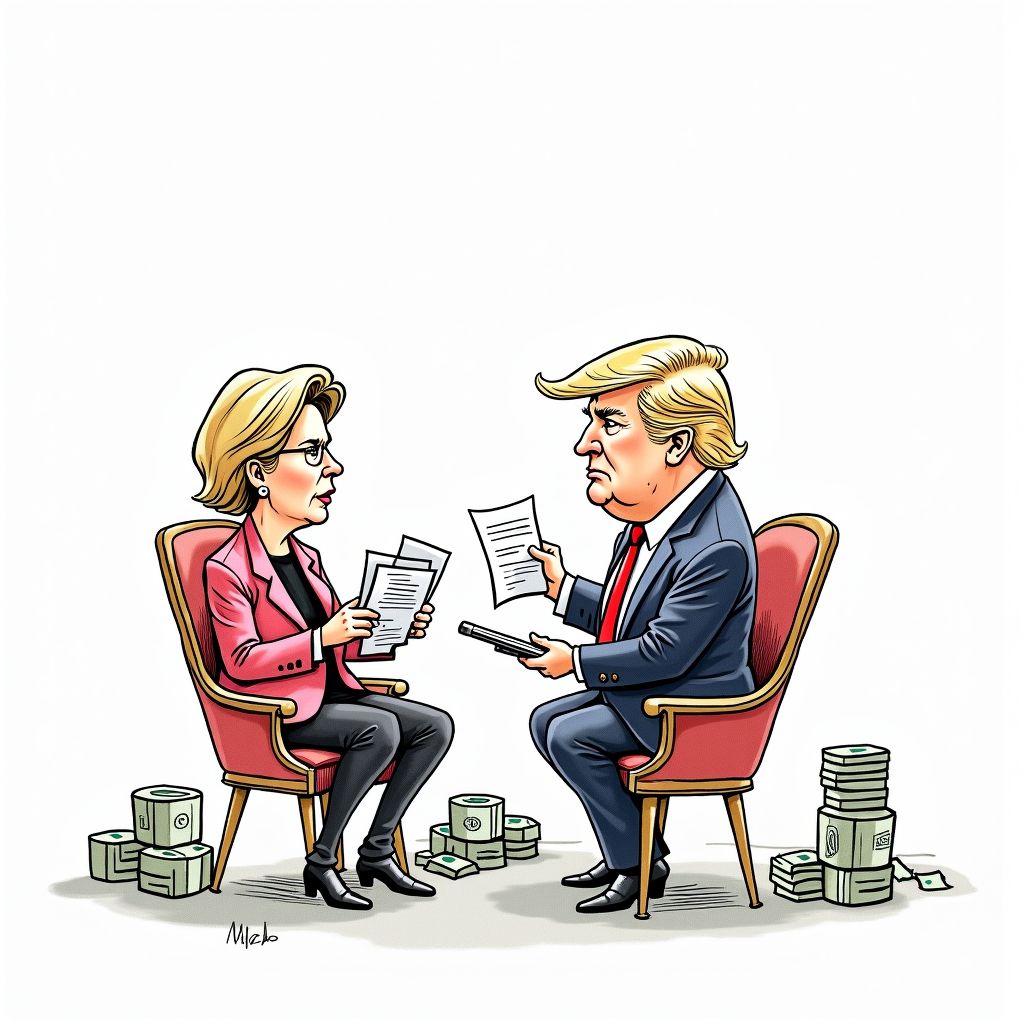 Warren Pressures Trump to Secure GOP Support for Limits on Wall Street Home Buying