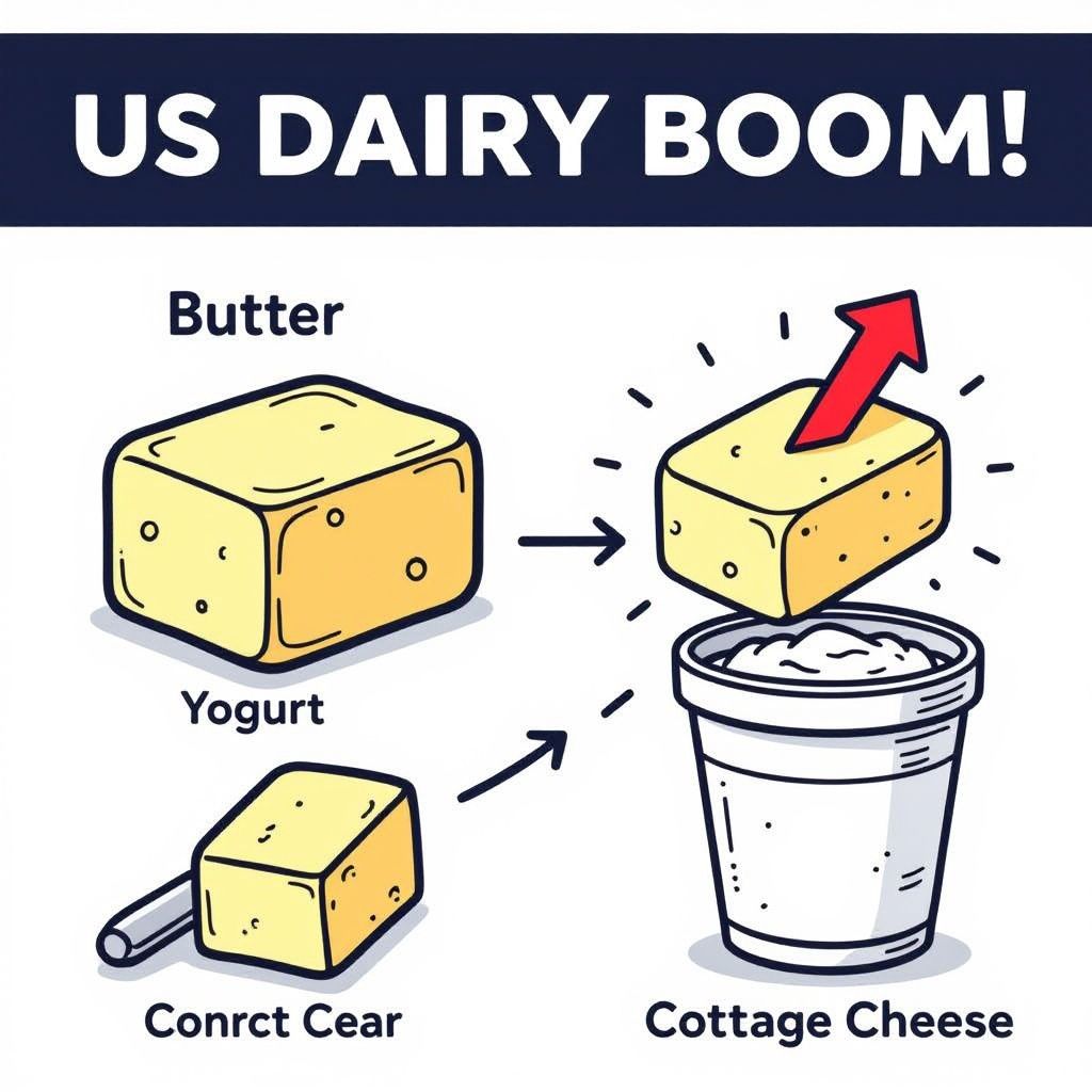 Record Butter Consumption and Dairy Growth Signal Major Shift in U.S. Dietary Trends