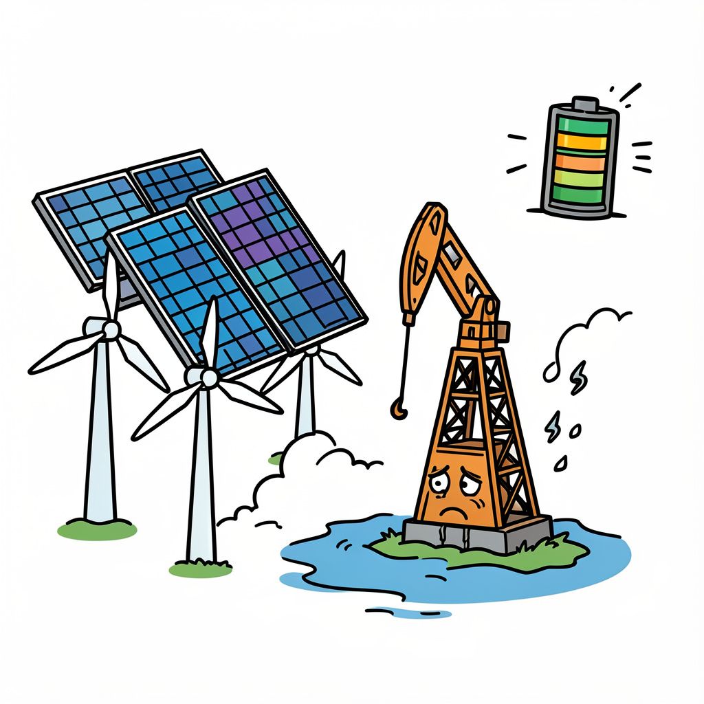 Round-the-Clock Solar and Wind Power Now Cheaper Than New Fossil Fuels