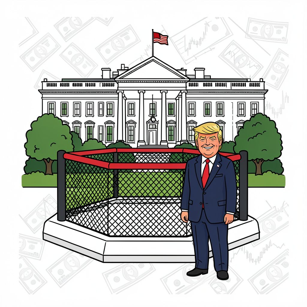 White House South Lawn Transforms into UFC Arena for Presidential Birthday