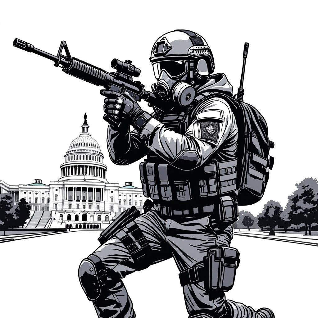 Teenager in Tactical Gear Arrested Charging U.S. Capitol With Loaded Shotgun