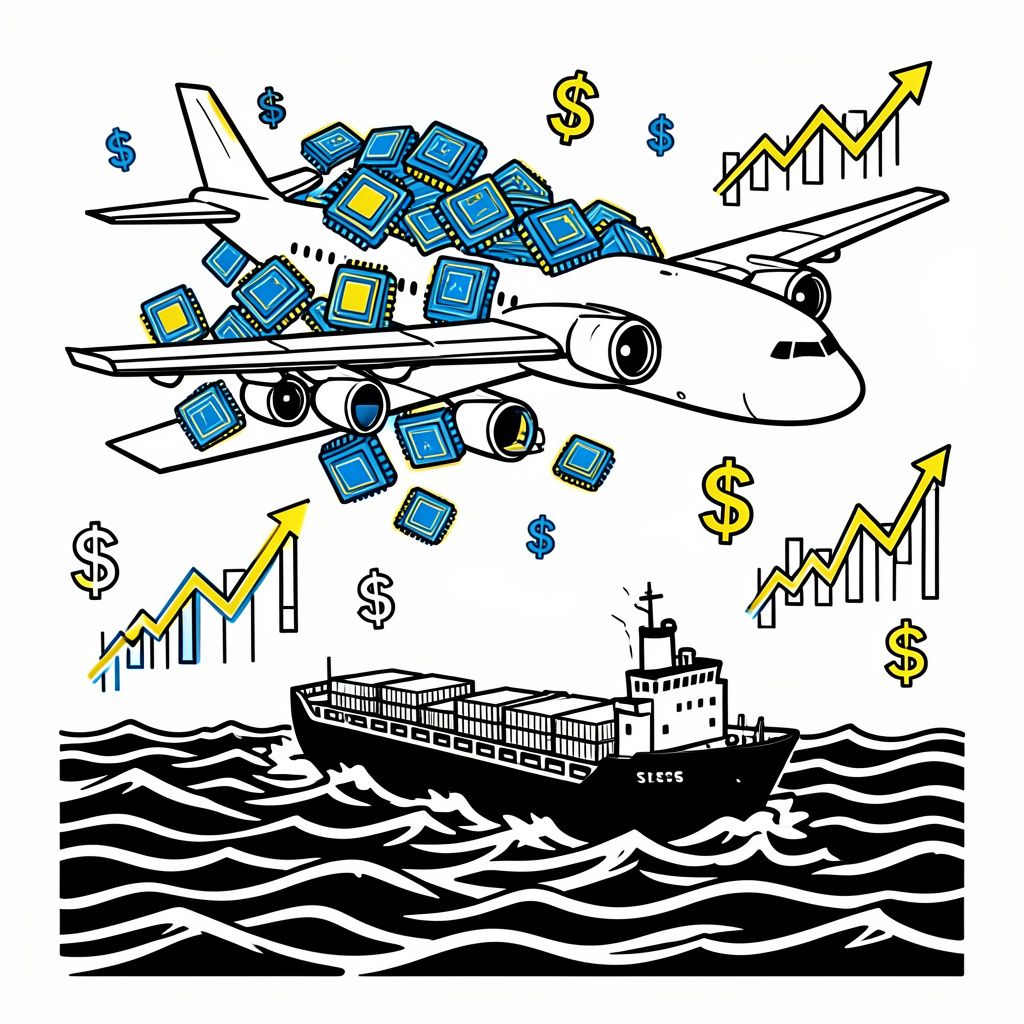 Surging Artificial Intelligence Demand Drives Global Air Shipping Rates Higher